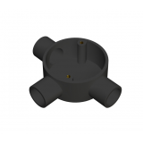 20mm Black PVC Conduit Tee Box